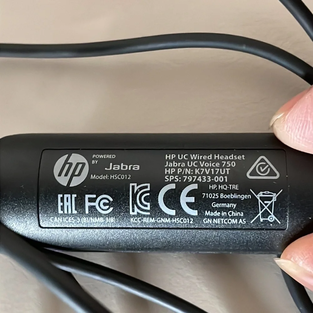 HP Jabra headset